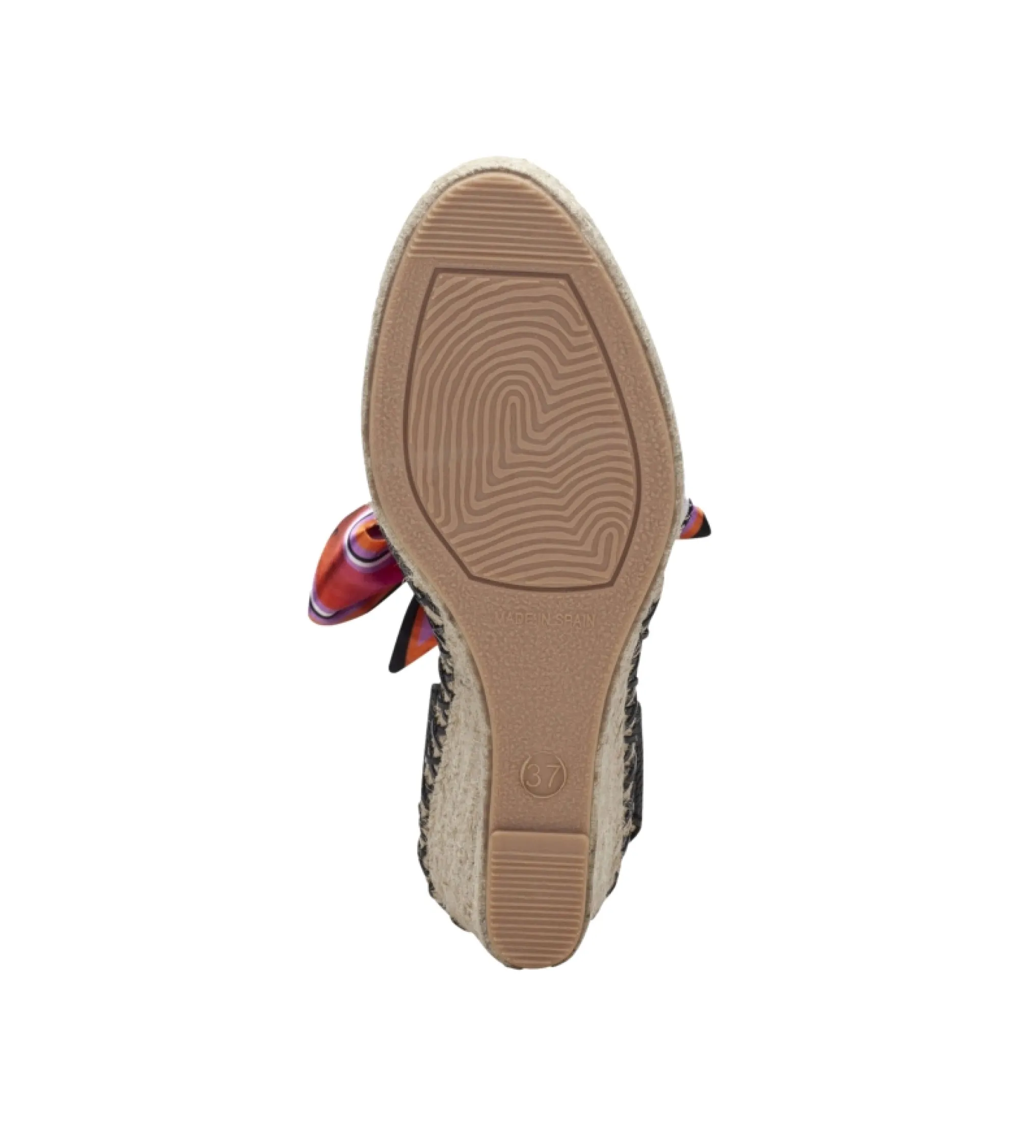 ALPARGATAS DE PIEL SOFIA 7 NEGRO ALTURA TACóN 7CM
