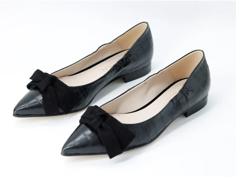 BAILARINA DE PIEL 8307 MARIAN EN COLOR NEGRO