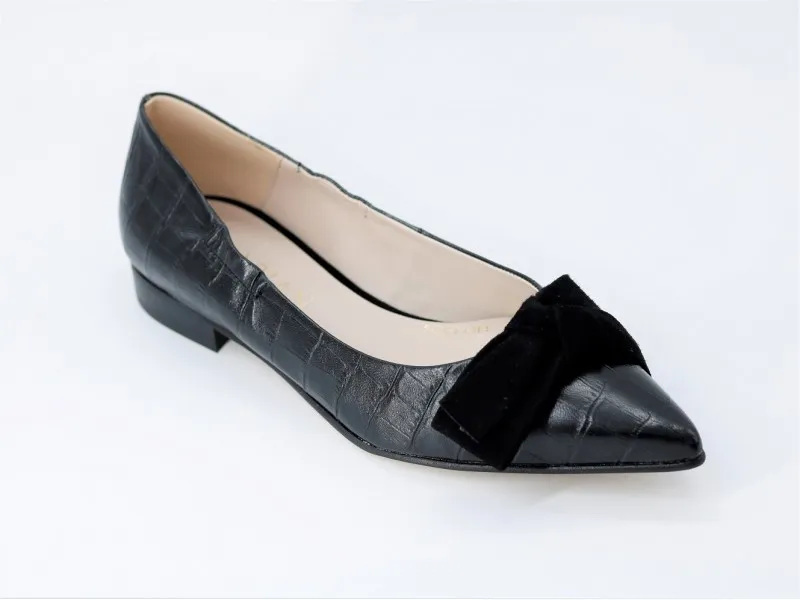 BAILARINA DE PIEL 8307 MARIAN EN COLOR NEGRO
