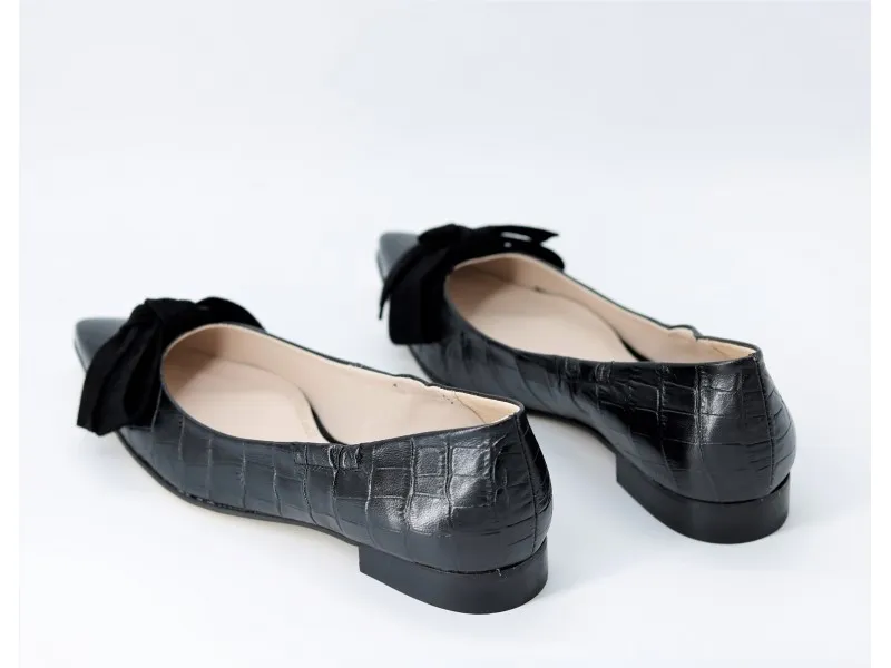 BAILARINA DE PIEL 8307 MARIAN EN COLOR NEGRO