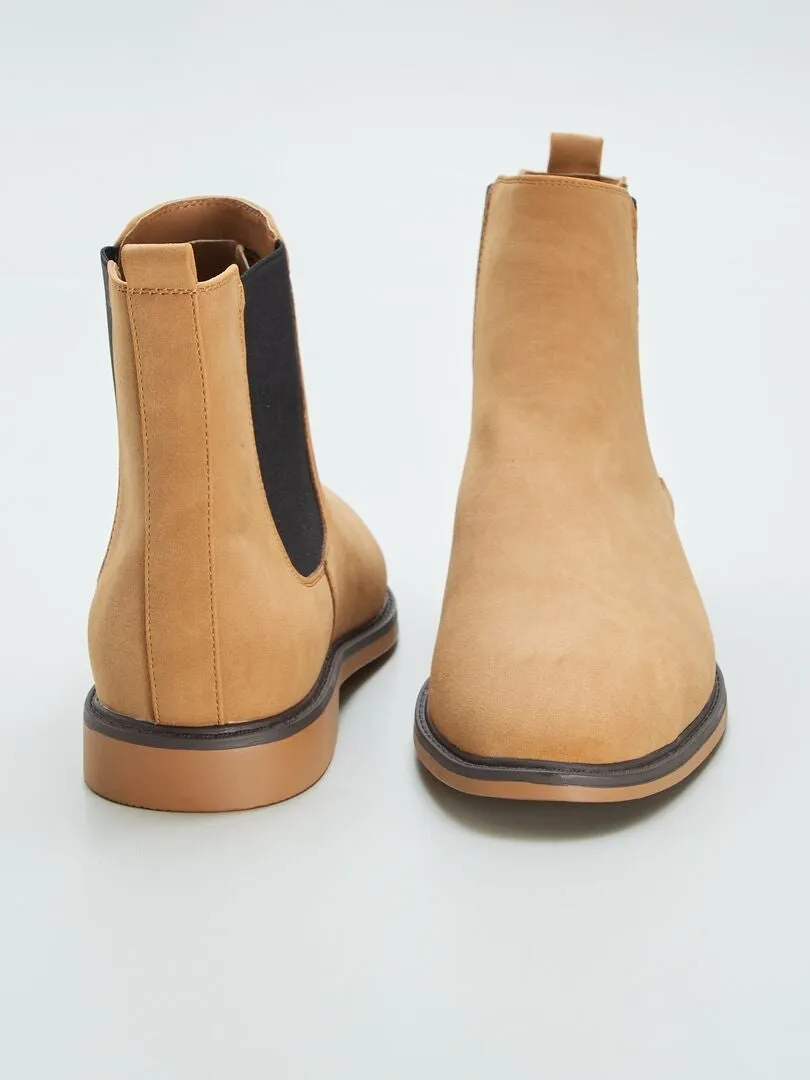 BOTINES MODELO CHELSEA  BEIGE