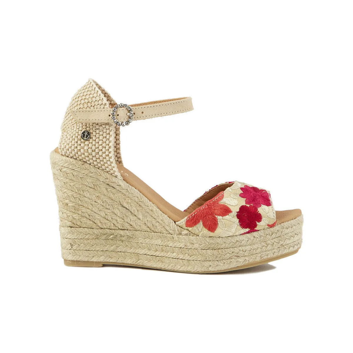 Camelia peep toe