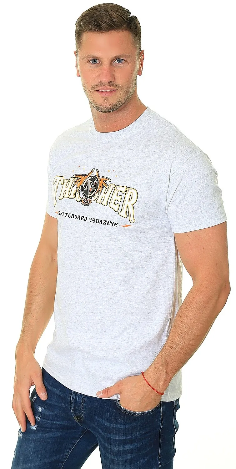 CAMISA THRASHER FORTUNE LOGO  ASH GREY  MEN´S