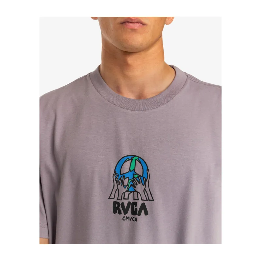 Camiseta Rvca Earth Corp Para Hombre