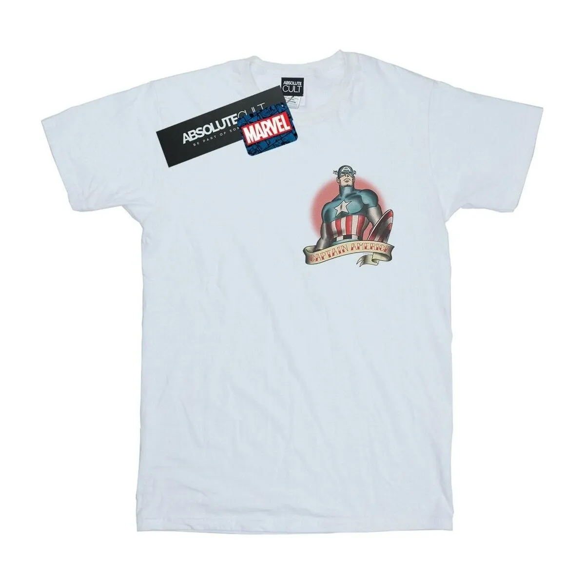 Captain America Tattoo Breast Print