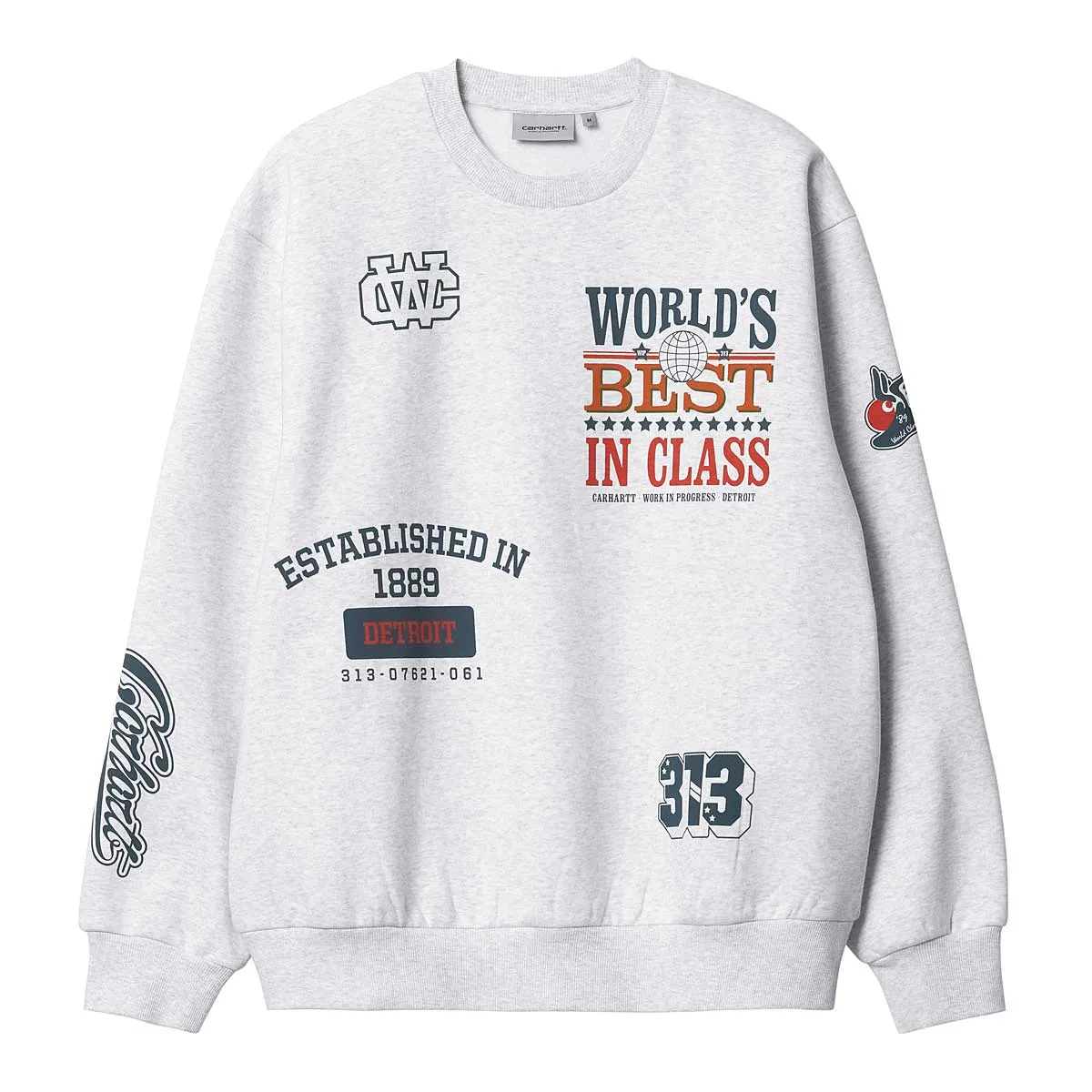 Carhartt WIP Multi World Sweat Ash Heather