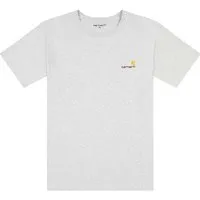 Carhartt WIP S/S American Script, Ash Heather