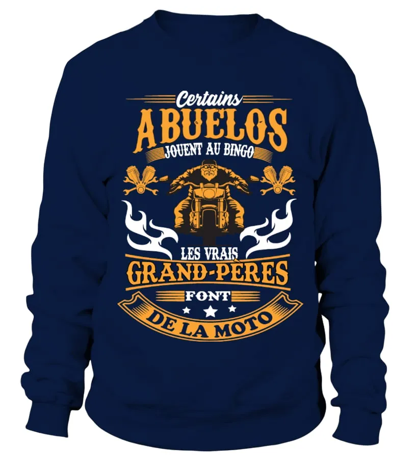 CERTAINS ABUELOS JOUENT AU BINGO, LES VRAIS GRANDSPèRE FONT DE LA MOTO SUDADERA UNISEX