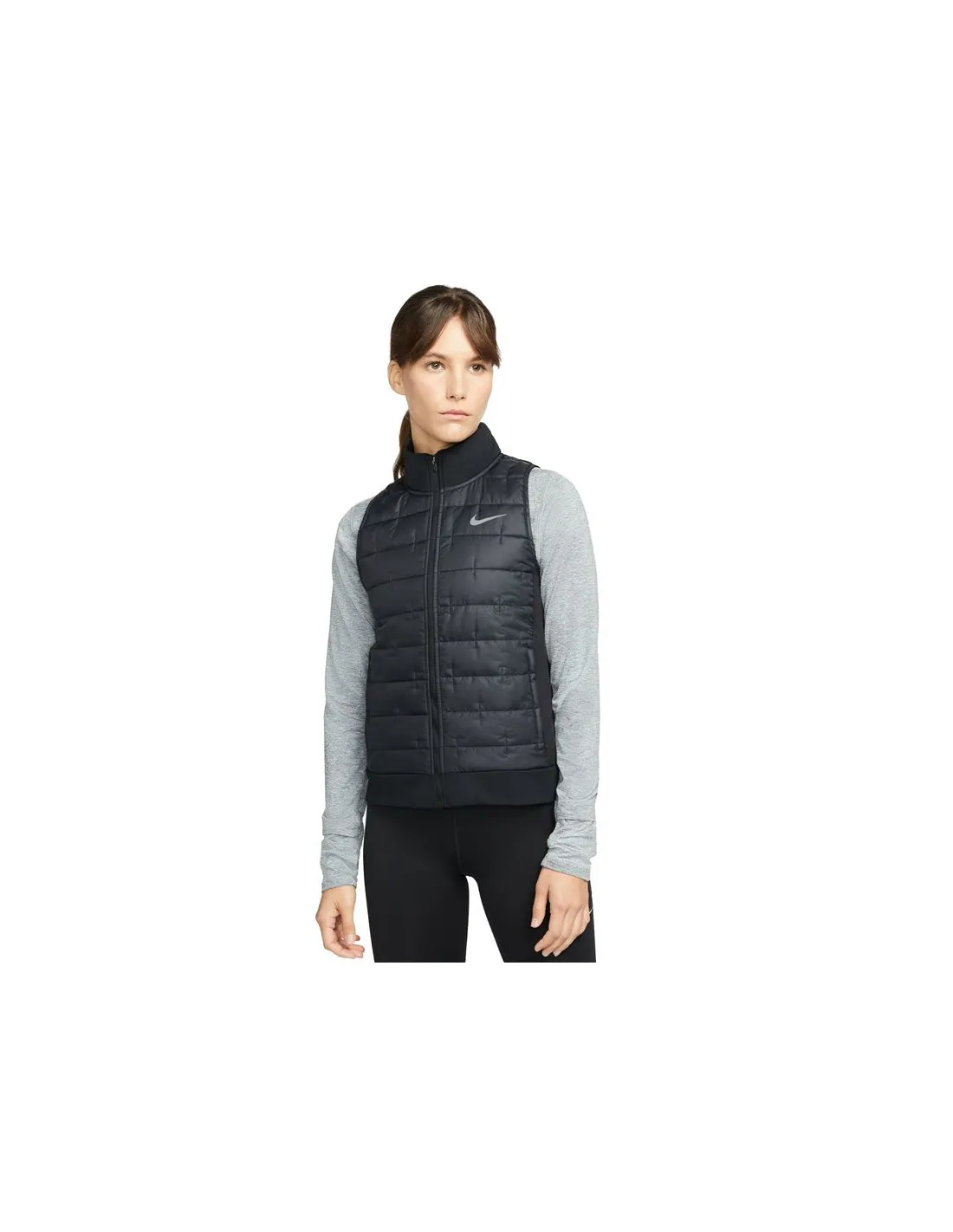 CHALECO DE RUNNING NIKE THERMAFIT MUJER BLACK