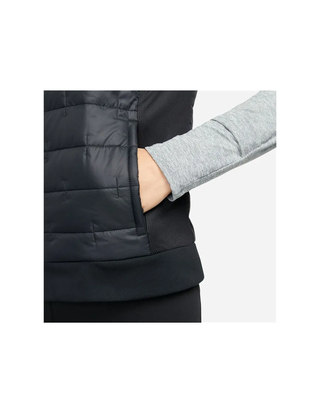 CHALECO DE RUNNING NIKE THERMAFIT MUJER BLACK