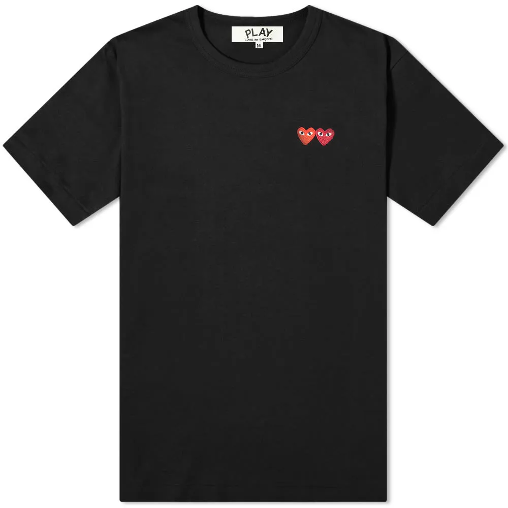 Comme des Garçons Play Double Heart Tee