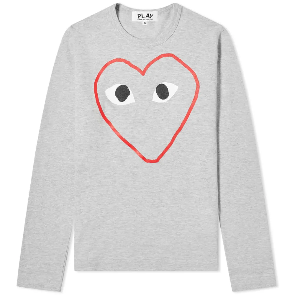 Comme des Garçons Play W Outline Heart Tee