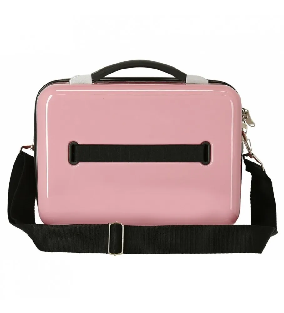 ENSO NECESER ABS ENSO LOVE VIBES ROSA 29X21X15CM