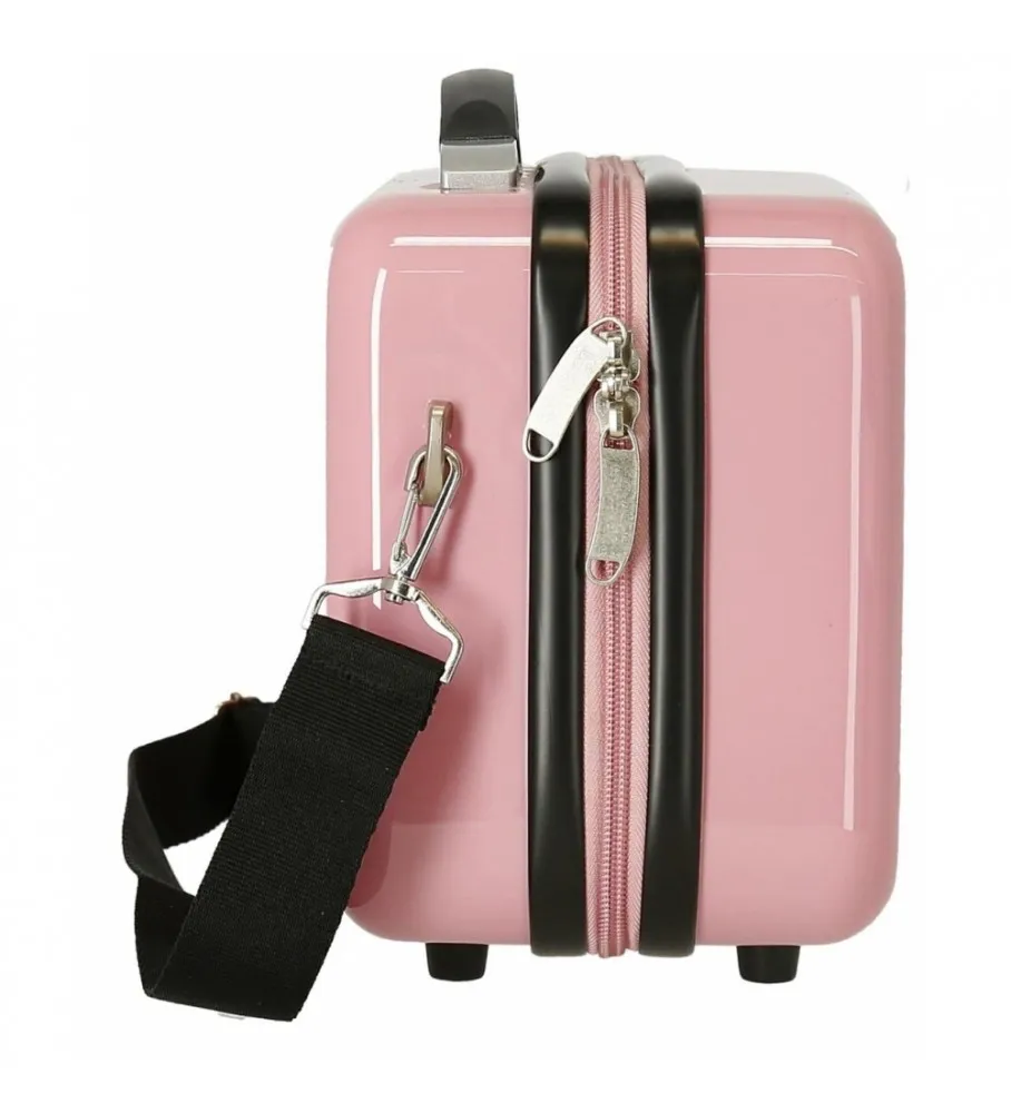 ENSO NECESER ABS ENSO LOVE VIBES ROSA 29X21X15CM