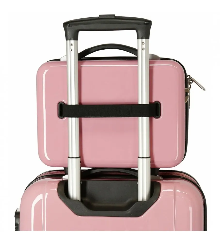 ENSO NECESER ABS ENSO LOVE VIBES ROSA 29X21X15CM