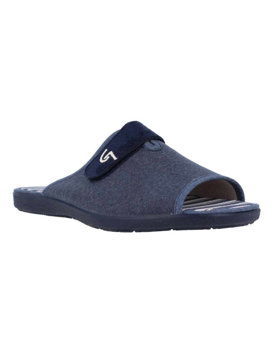 GARZóN  ZAPATILLAS CASA HOMBRE VELCRO MARINO