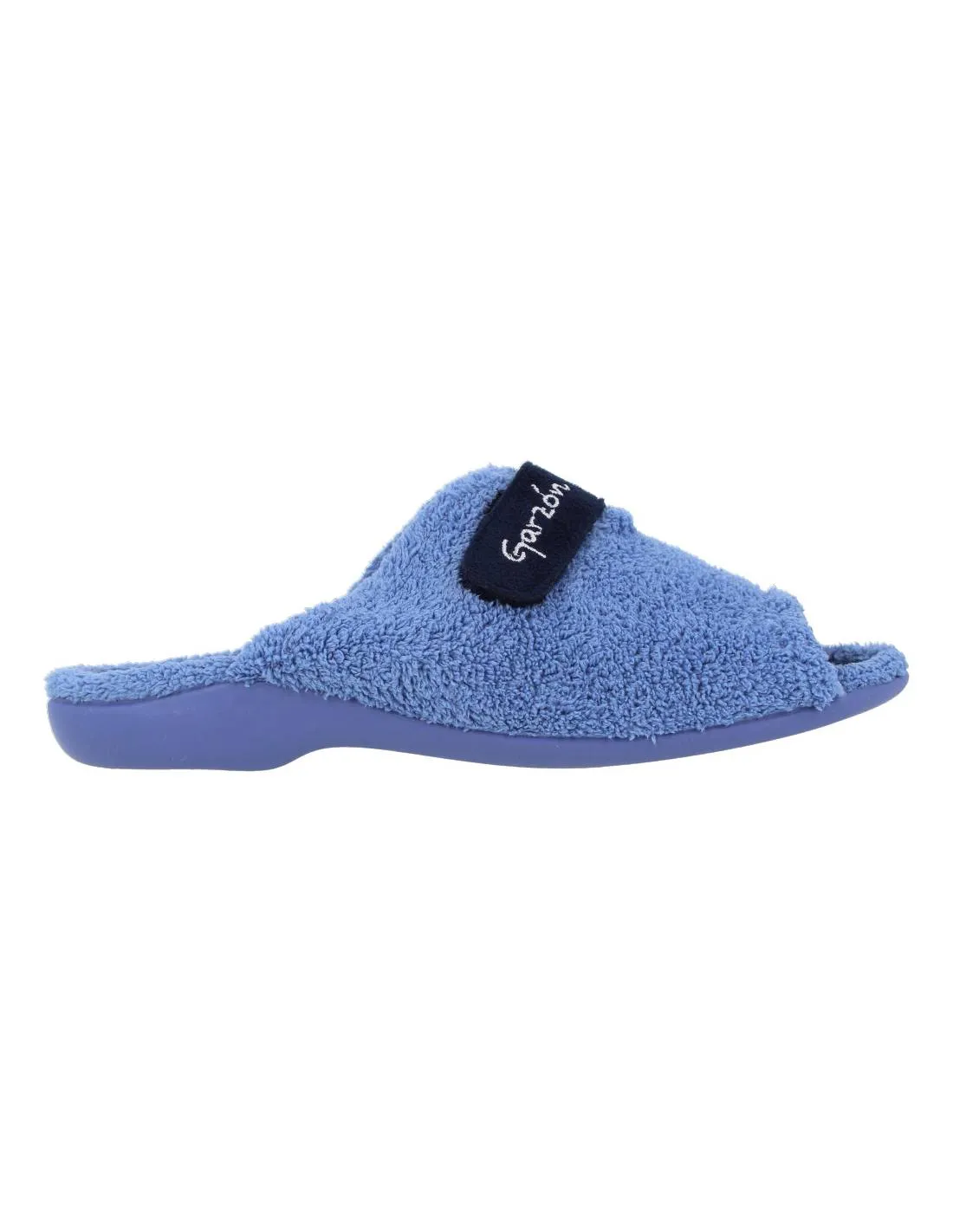 GARZóN  ZAPATILLAS CASA MUJER RIZO VELCRO MARINO