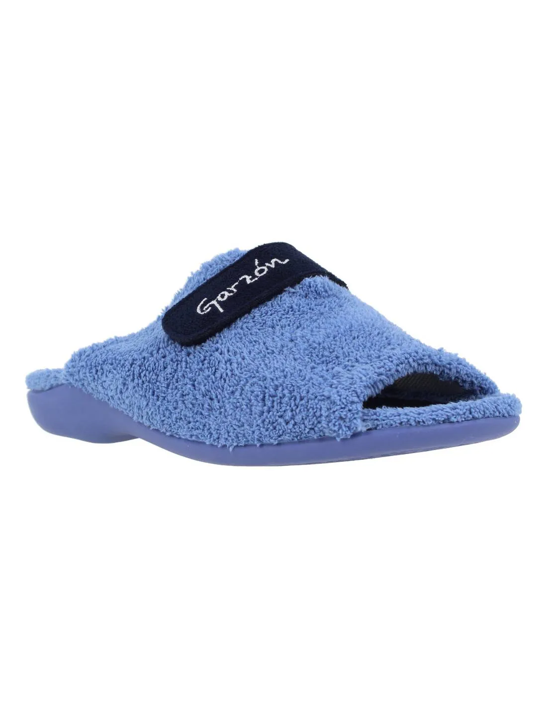 GARZóN  ZAPATILLAS CASA MUJER RIZO VELCRO MARINO