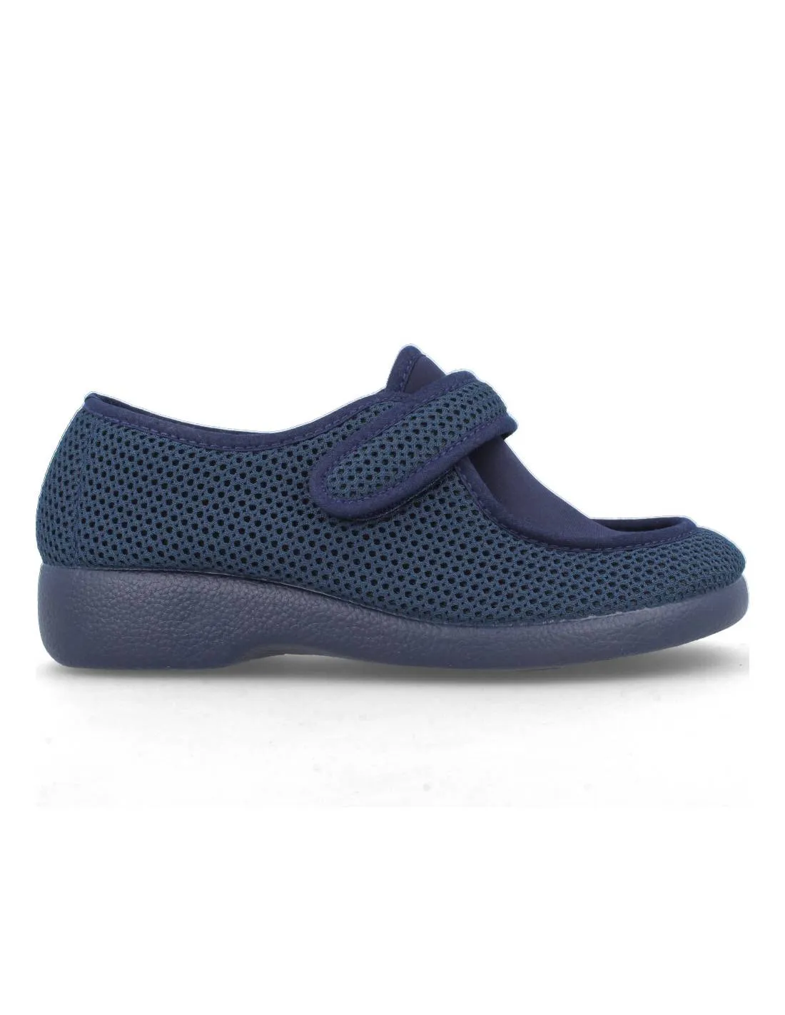 GARZóN  ZAPATILLAS DE CASA REJILLA VELCRO MARINO