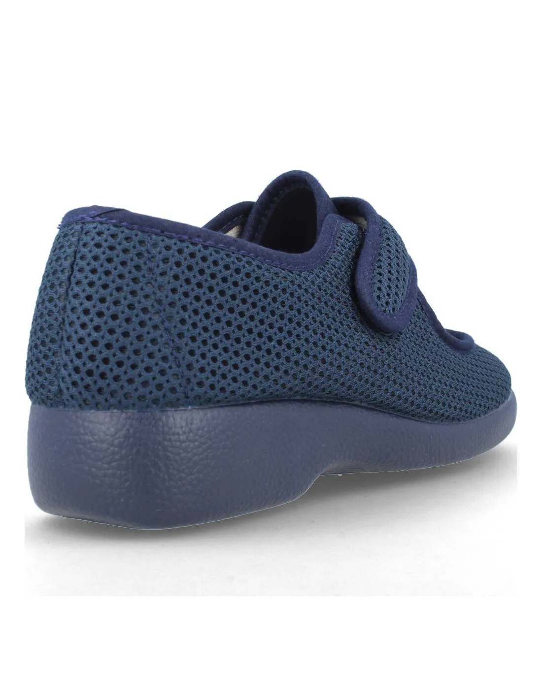 GARZóN  ZAPATILLAS DE CASA REJILLA VELCRO MARINO