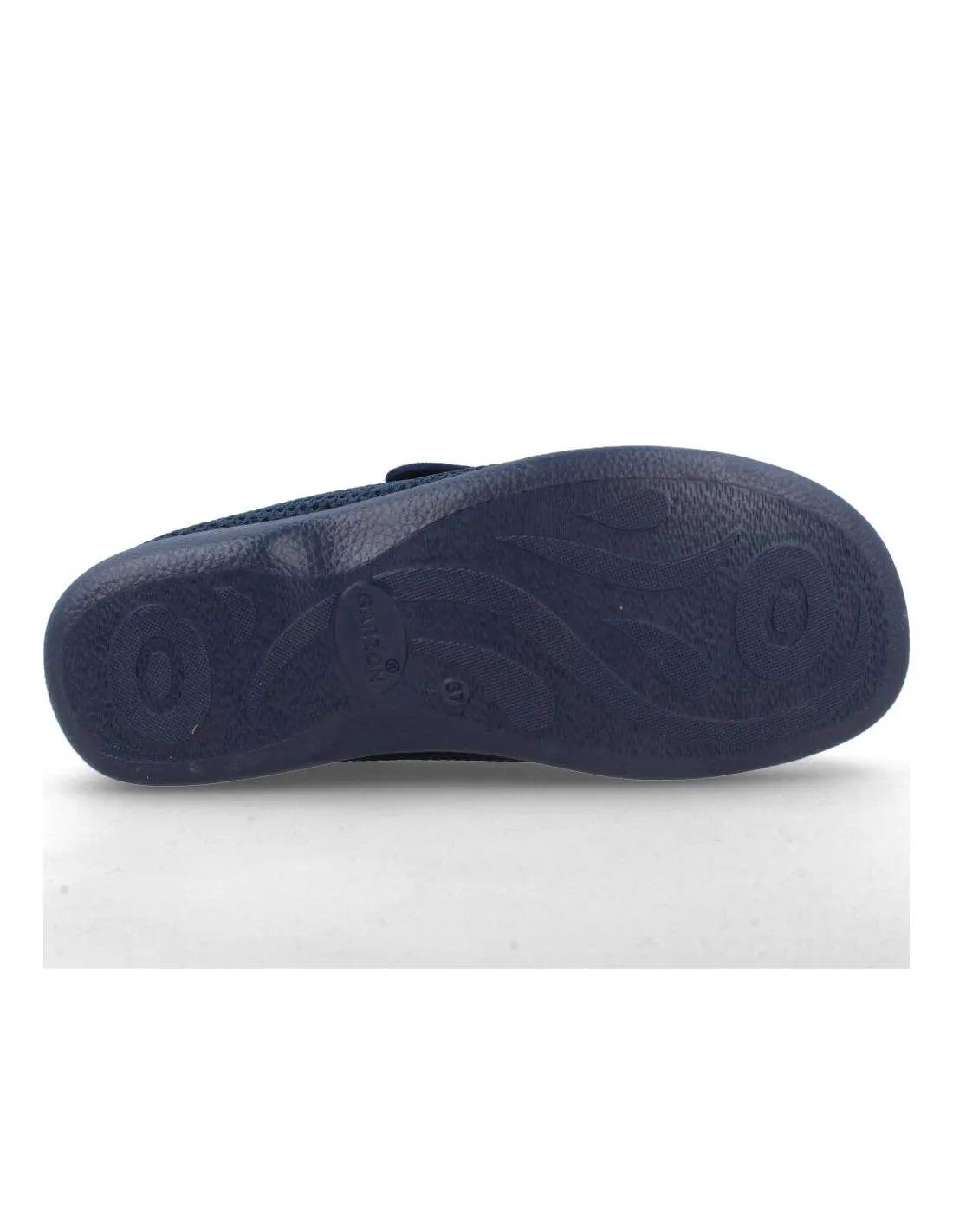 GARZóN  ZAPATILLAS DE CASA REJILLA VELCRO MARINO