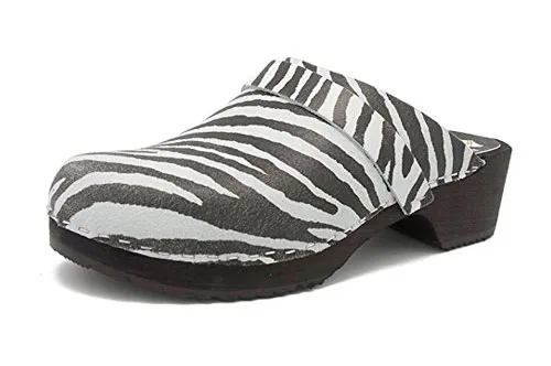 GUNNELS HELSINGBORG ZEBRA  ZUECO DE PIEL