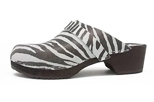 GUNNELS HELSINGBORG ZEBRA  ZUECO DE PIEL