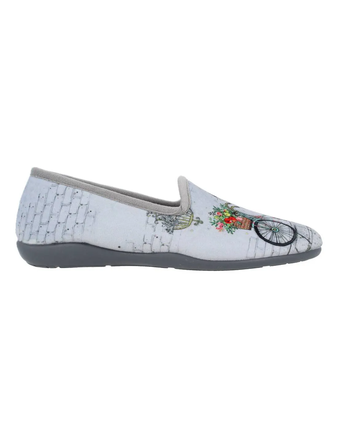 ISASA  ZAPATILLAS CASA CERRADA GATO BICI GRIS