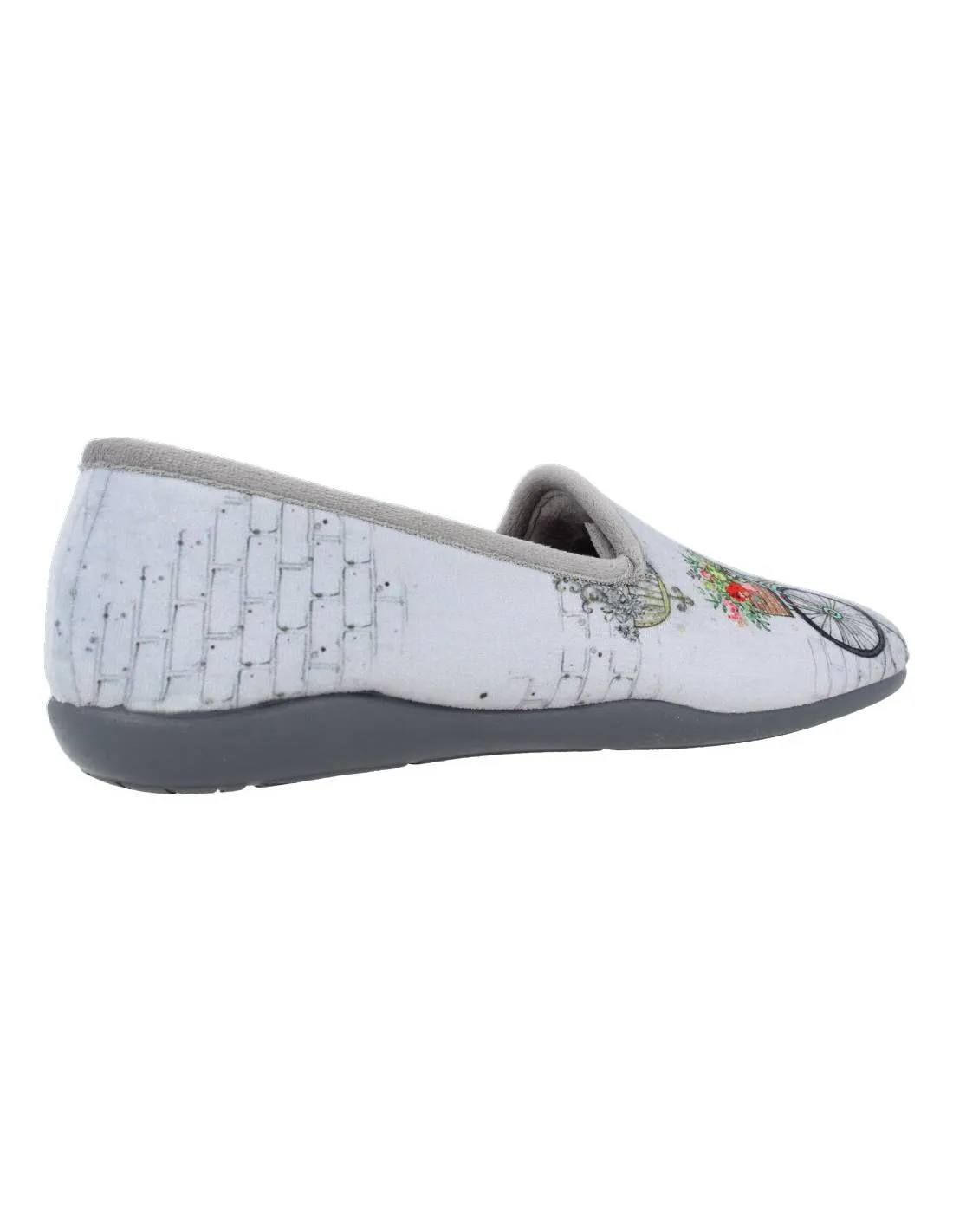 ISASA  ZAPATILLAS CASA CERRADA GATO BICI GRIS