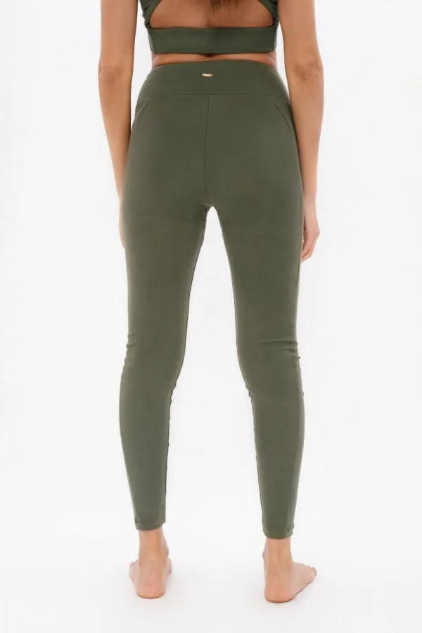 LEGGING MUNICH  ORGANIC COTTON  GREEN ASH