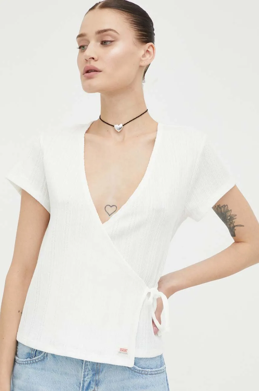 Levi's ® Dry Goods Pointelle Wrap Tee