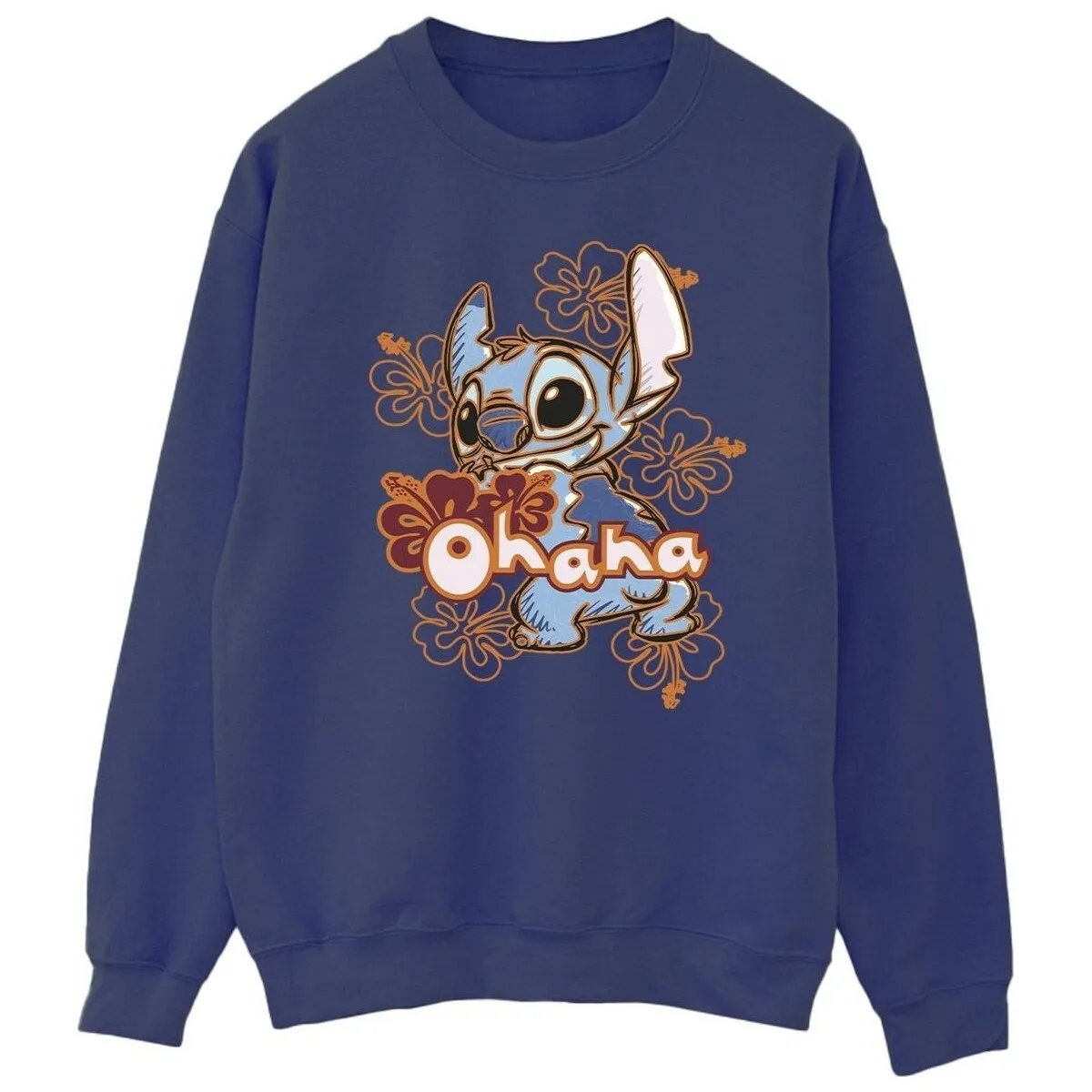 Lilo And Stitch Ohana Orange Hibiscus