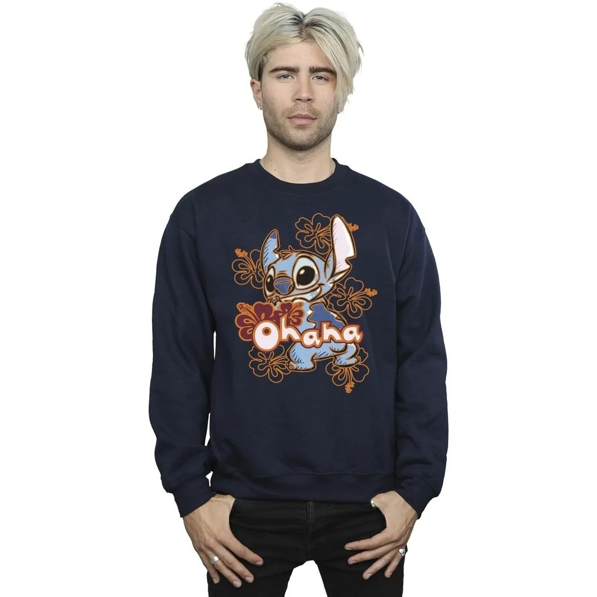 Lilo And Stitch Ohana Orange Hibiscus