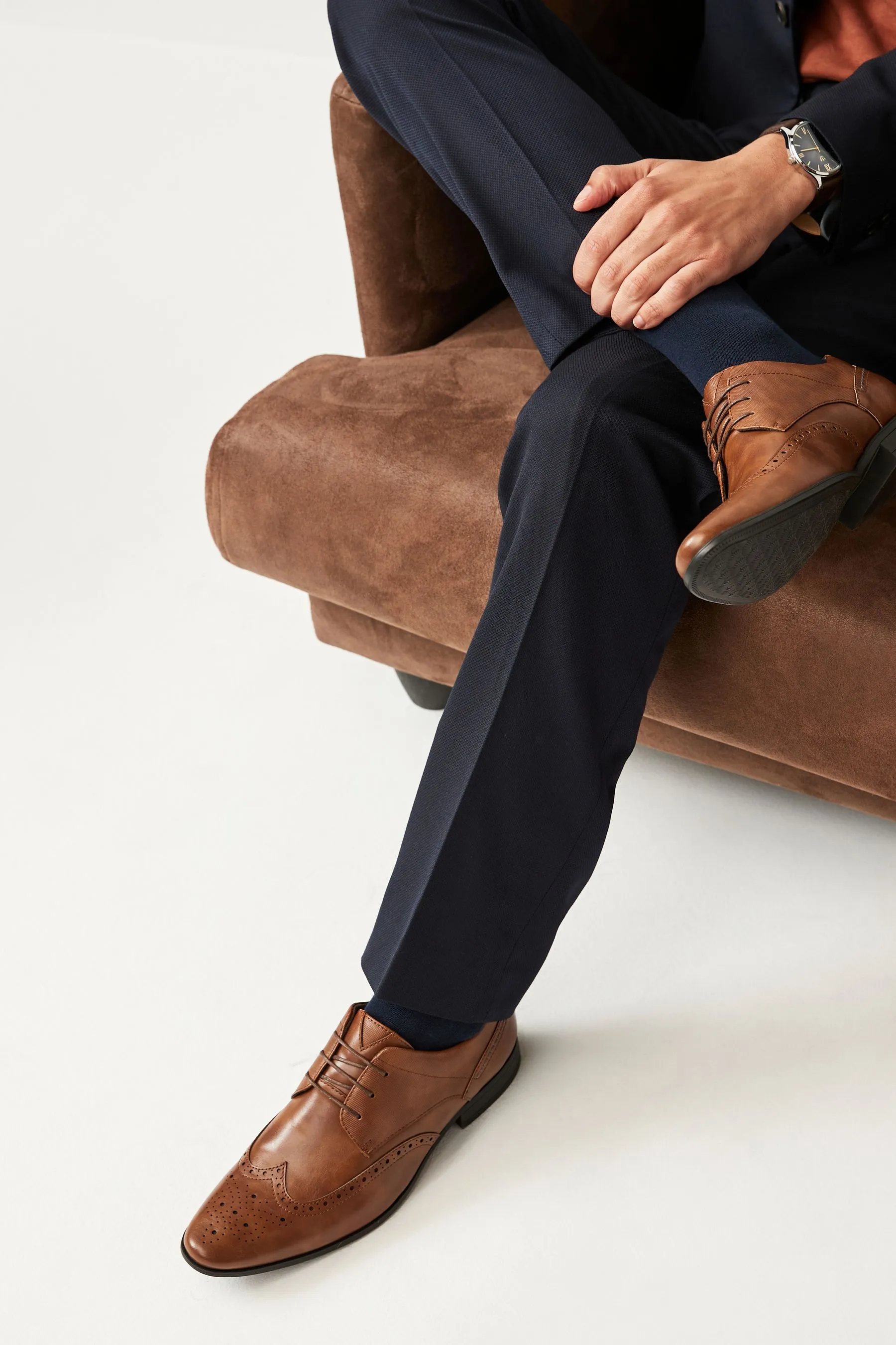 MARRóN TOSTADO  CORTE ESTáNDAR  ZAPATOS OXFORD