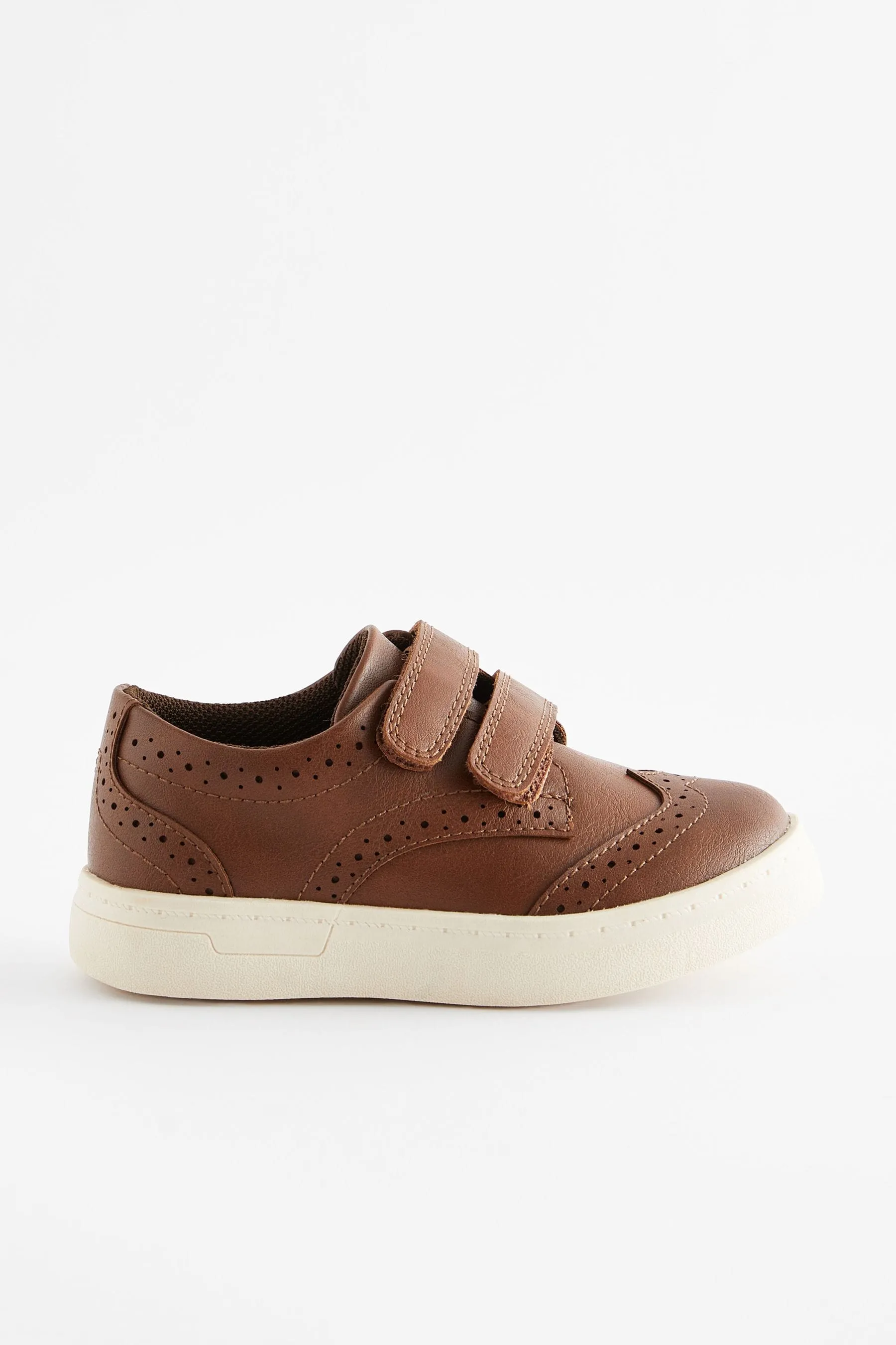 MARRóN TOSTADO  ZAPATOS OXFORD CON CIERRE DE VELCRO