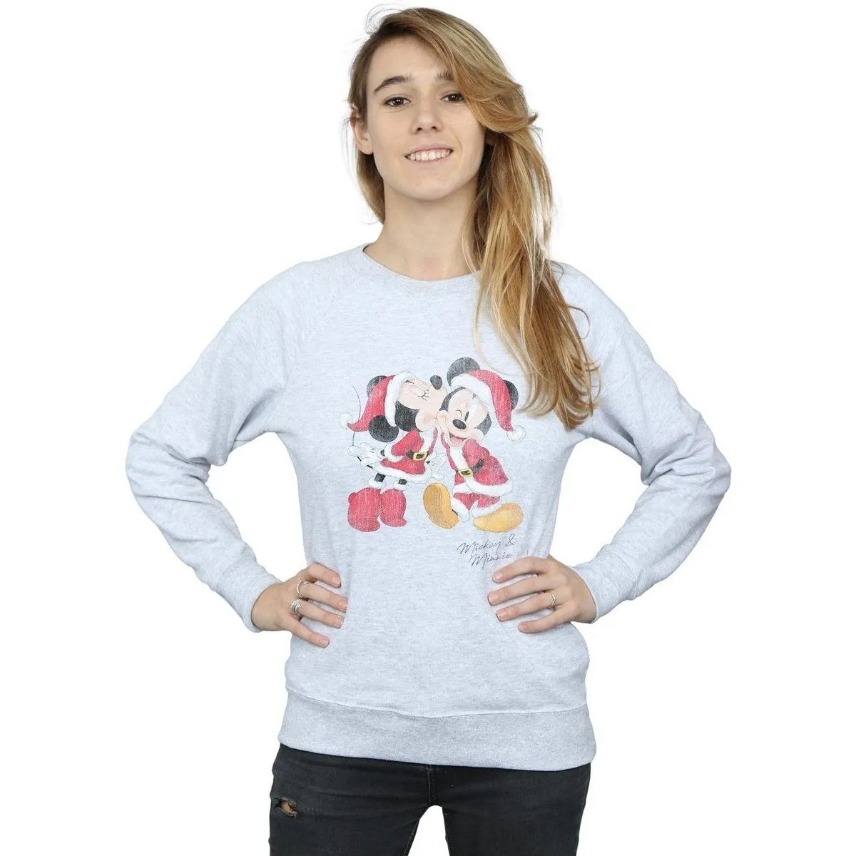 Mickey And Minnie Christmas Kiss