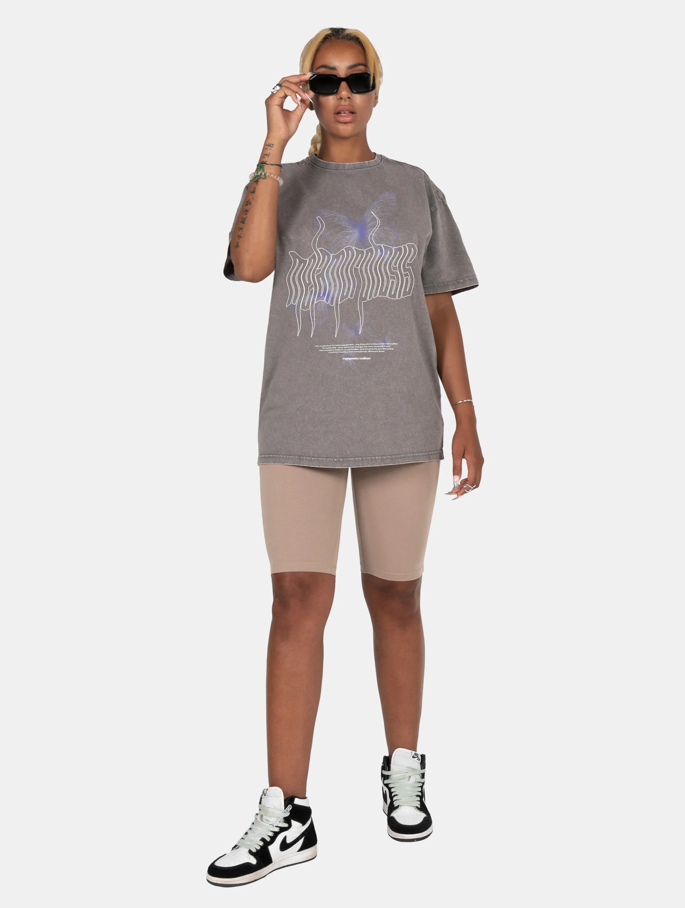 MJ GONZALES MJ GONZALES LADIES METAMORPHOSE V5 ACID WASHED HEAVY OVERSIZED TSHIRTS