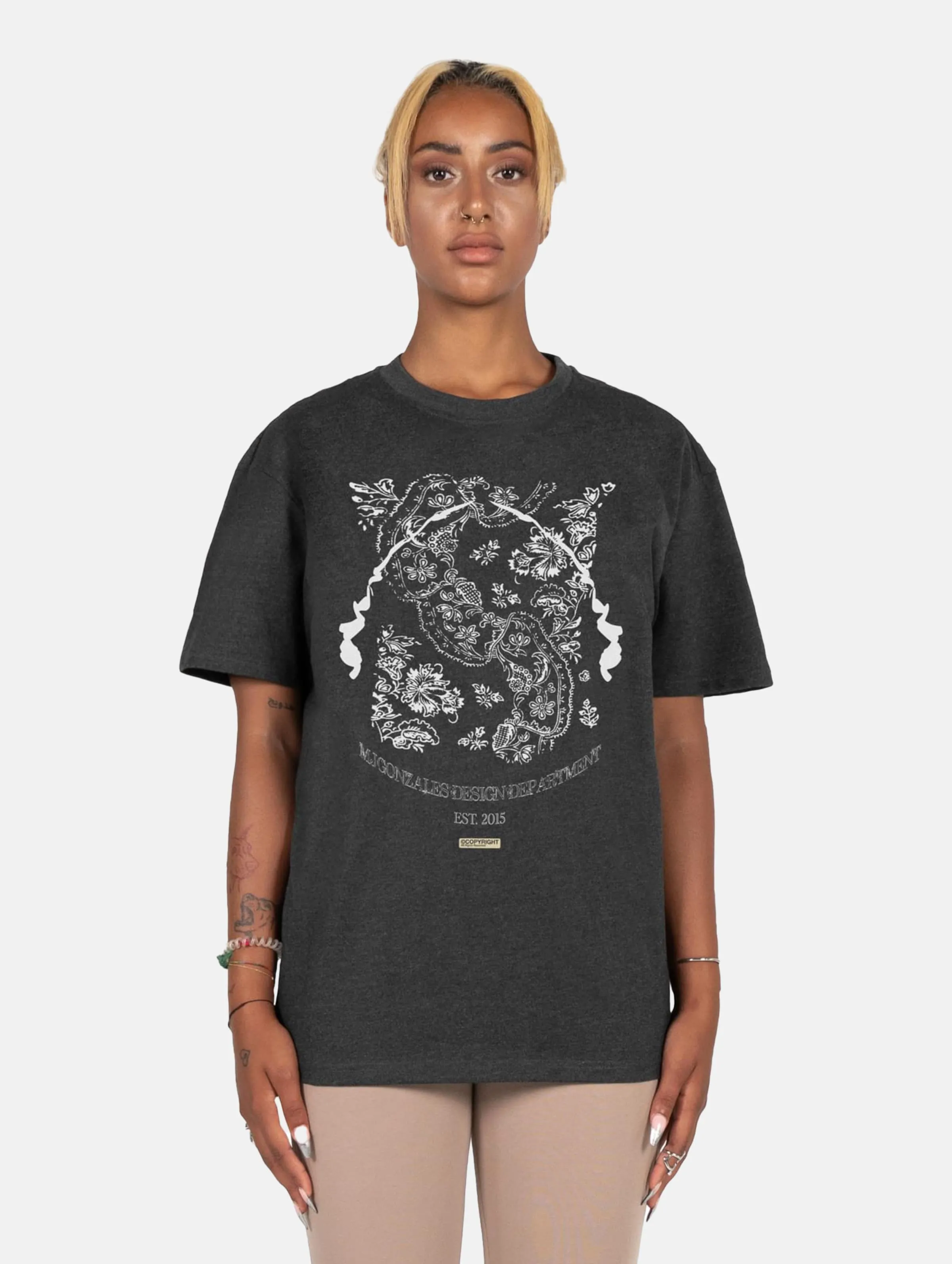MJ GONZALES MJ GONZALES LADIES PAISLEY X HEAVY OVERSIZED TSHIRTS