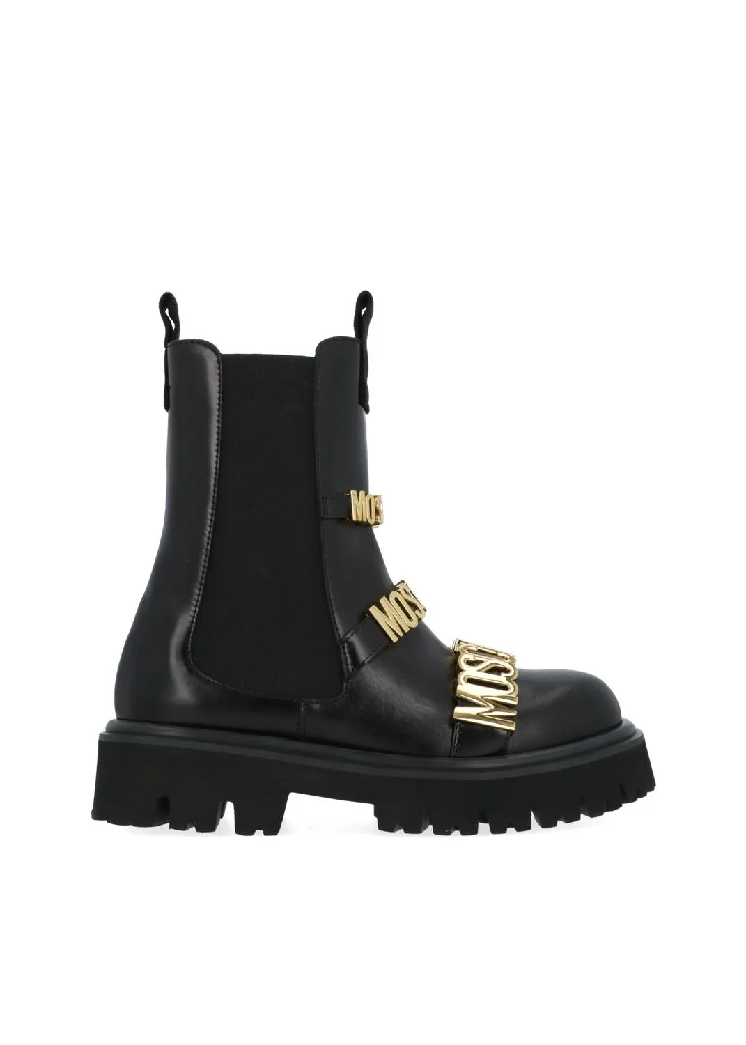 MOSCHINO BOTINES LOGO LETTERING MSCMA24044