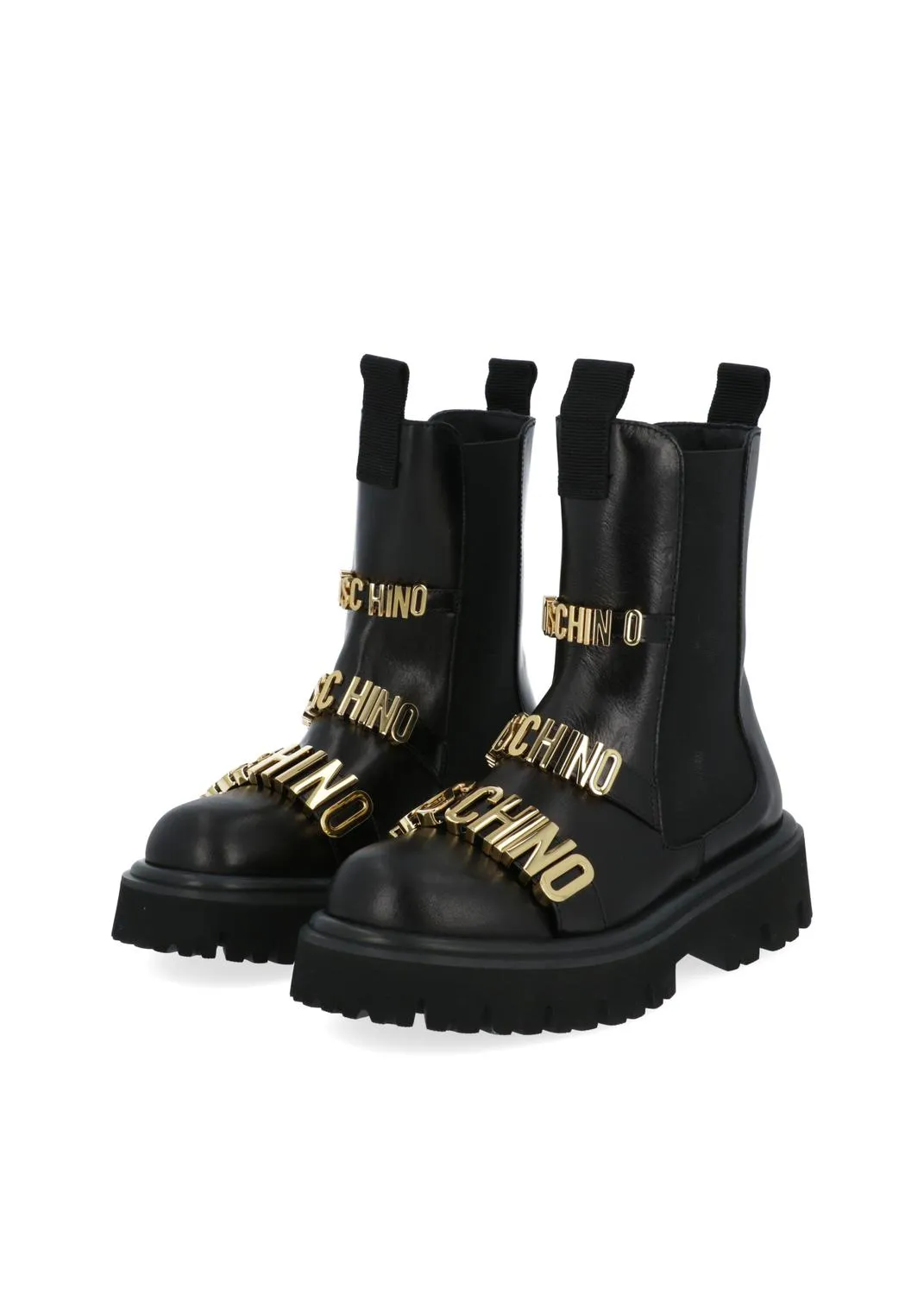 MOSCHINO BOTINES LOGO LETTERING MSCMA24044