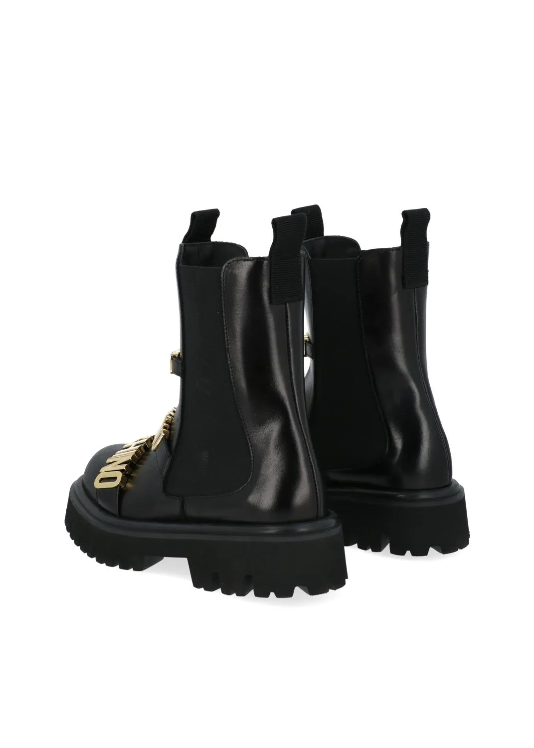 MOSCHINO BOTINES LOGO LETTERING MSCMA24044