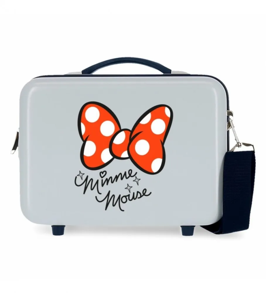 NECESER ABS MINNIE GOOD VIBES ONLY ADAPTABLE AZUL 29X21X15CM