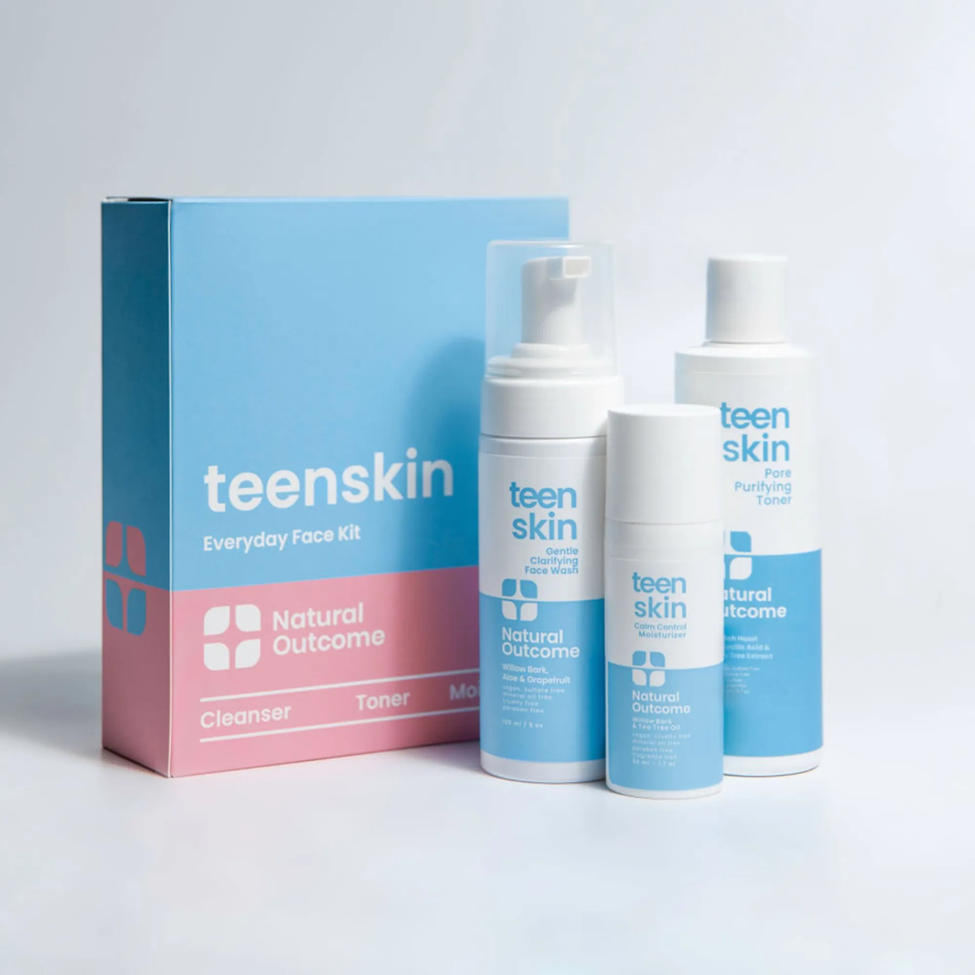OUTCOME TEEN SKIN  EVERYDAY FACE KIT
