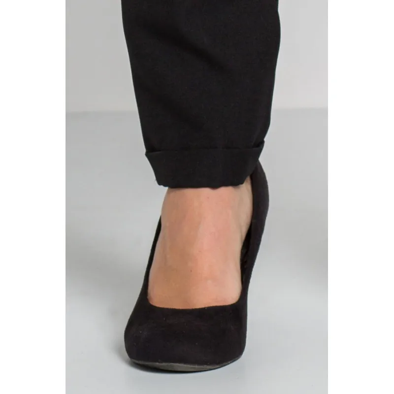 PANTALóN DE MUJER NEGRO DOBLADILLO  DYNEKE