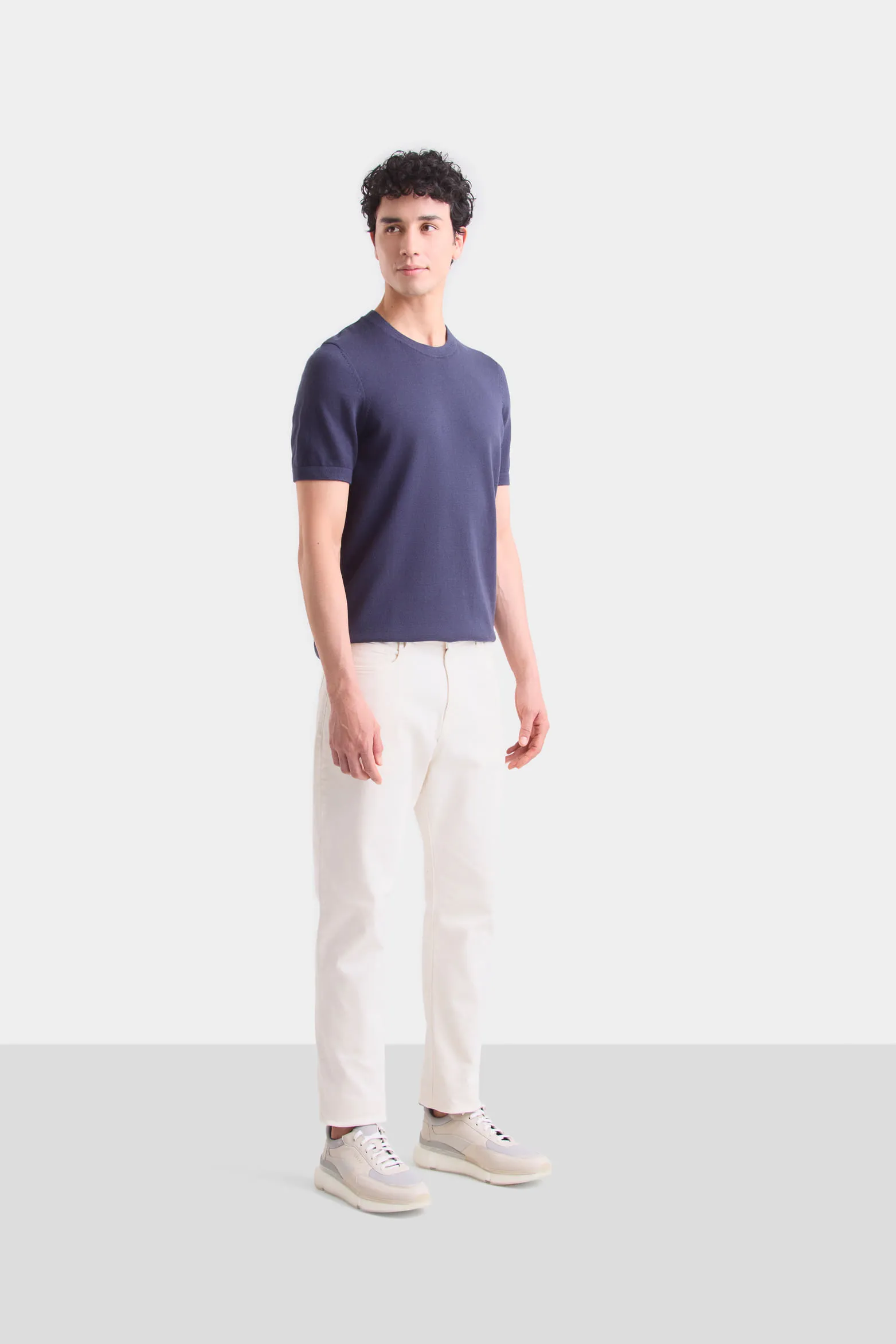 Pantalón en drill para hombre semi fitted