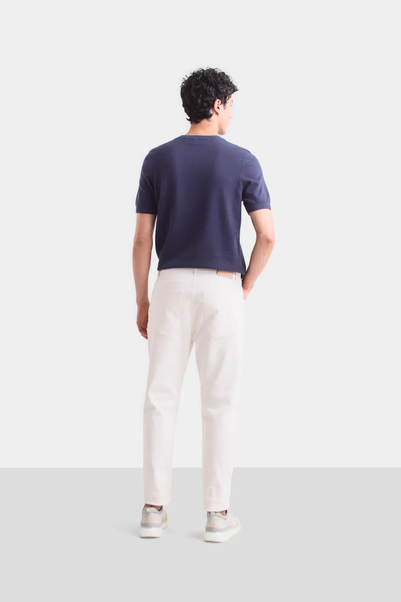 Pantalón en drill para hombre semi fitted