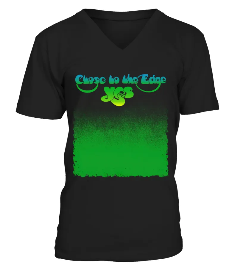 PGSRBK. YES BAND  CLOSE TO THE EDGE CAMISETA CUELLO EN V UNISEX