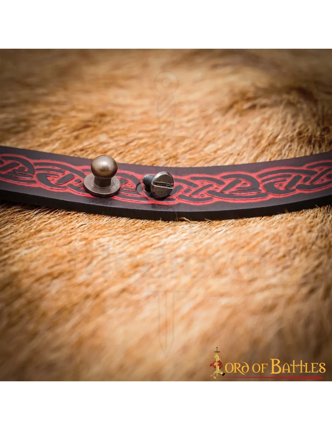 PULSERA NUDOS CELTAS AJUSTABLE  GRANATE