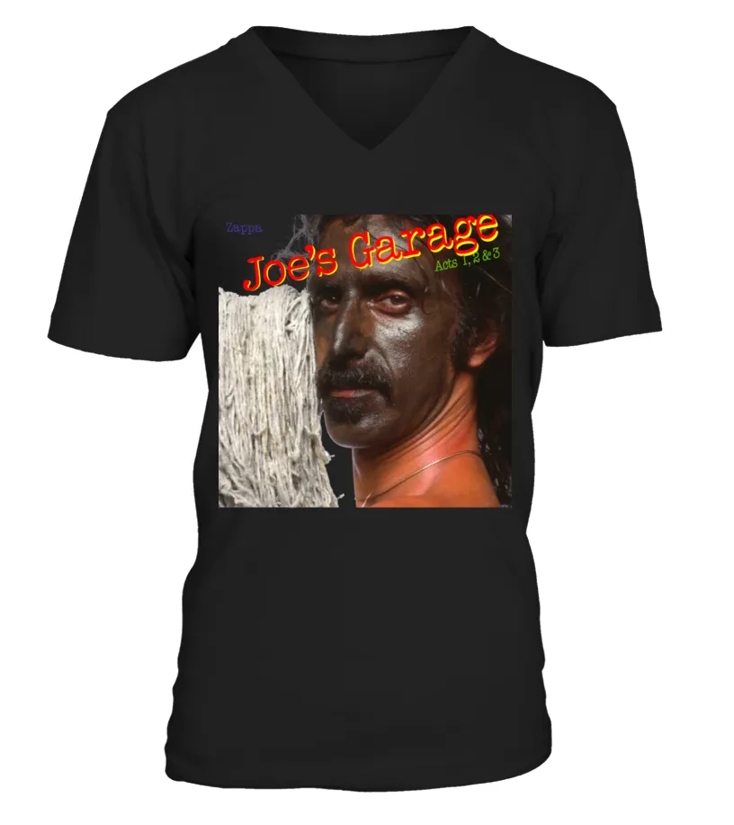 RK70S889BK. FRANK ZAPPA  JOE'S GARAGE ACTS II &AMP; III CAMISETA CUELLO EN V UNISEX