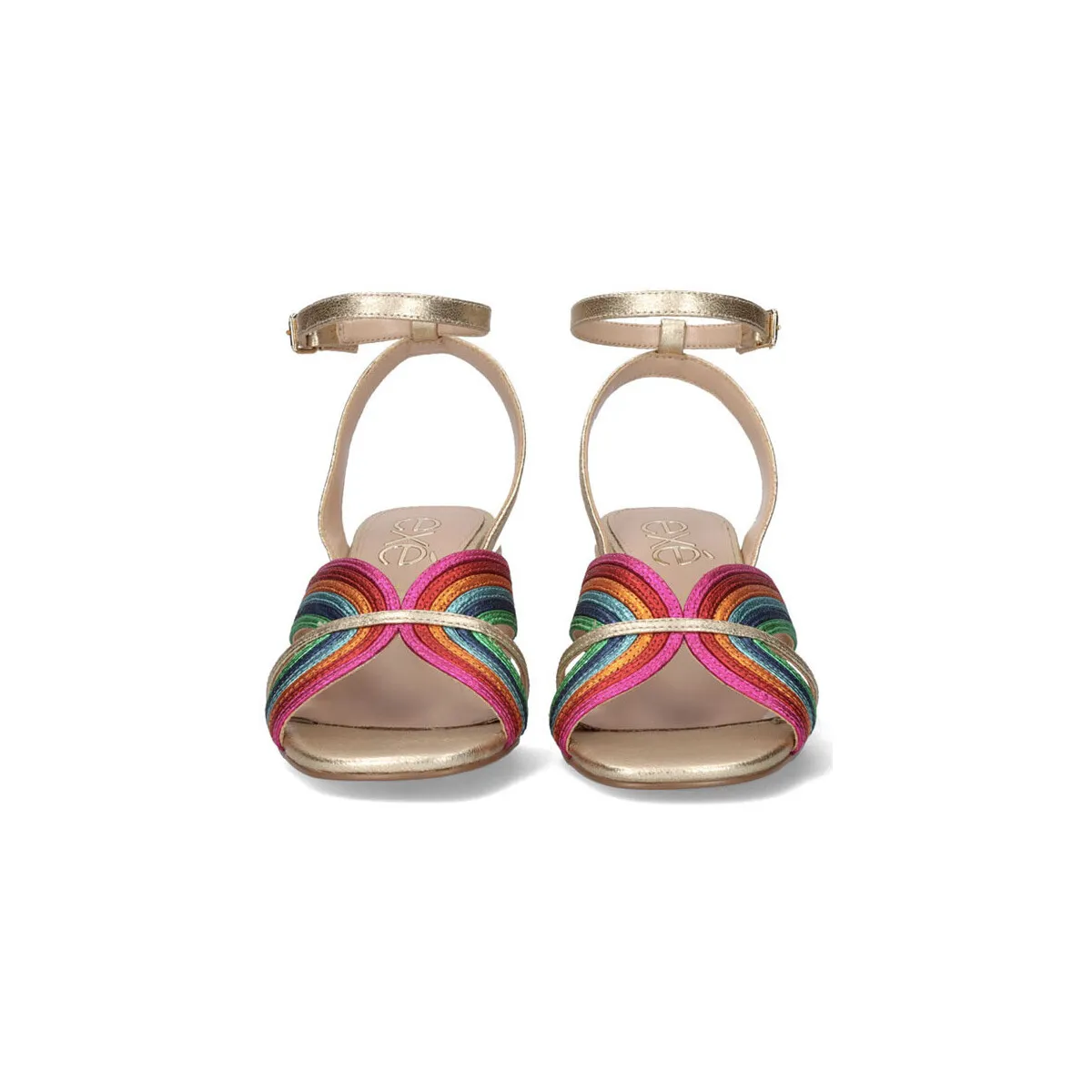 SANDALIA TACÓN CARMEN869 METALLIC MULTICOLOR